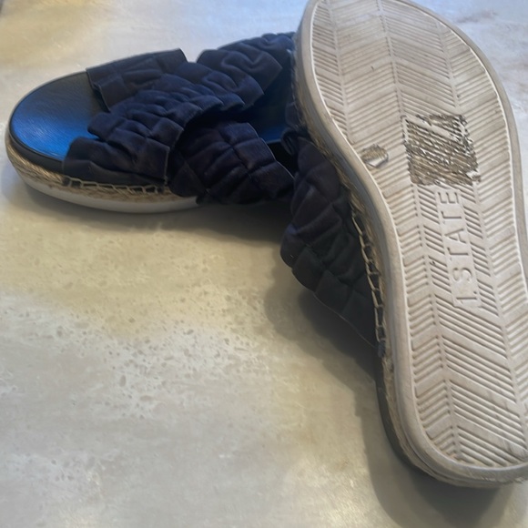 1. State Blue Ruffle Slides - Picture 2 of 4